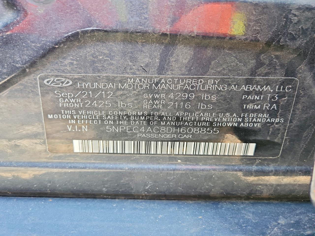 2013 HYUNDAI SONATA SE photo 34