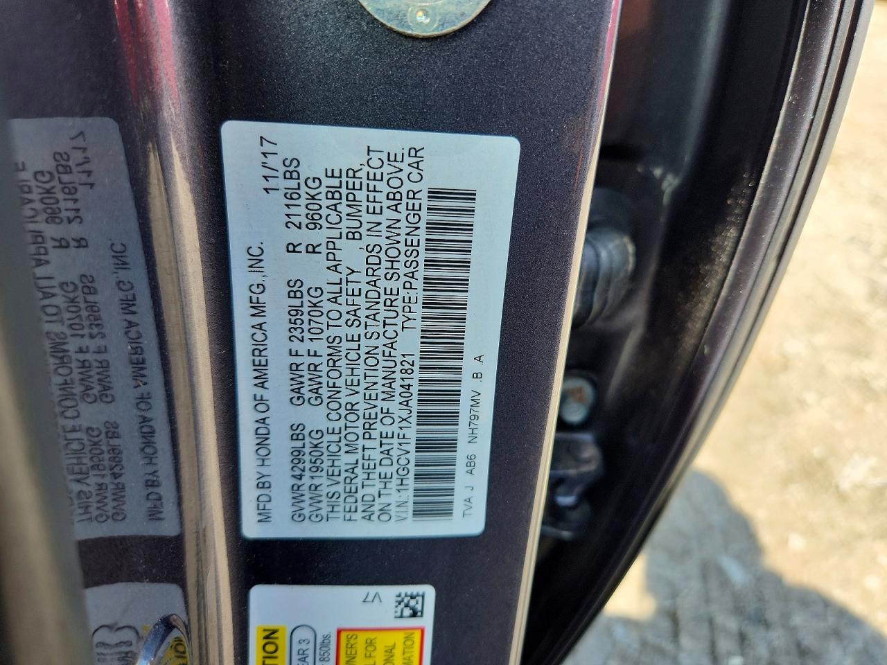 2018 HONDA ACCORD LX photo 23
