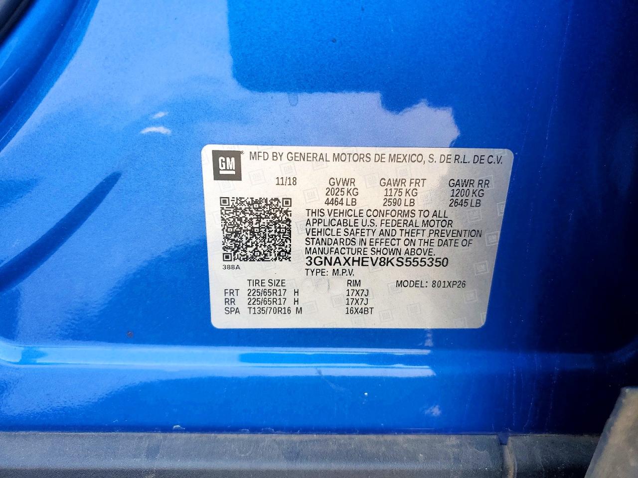 2019 CHEVROLET EQUINOX LS photo 25