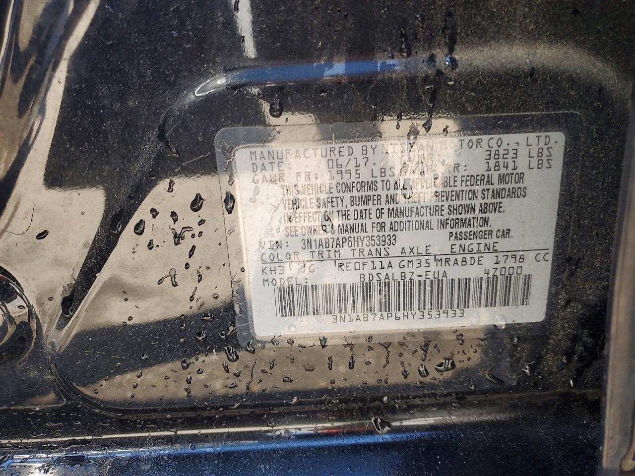 2017 NISSAN SENTRA S photo 12