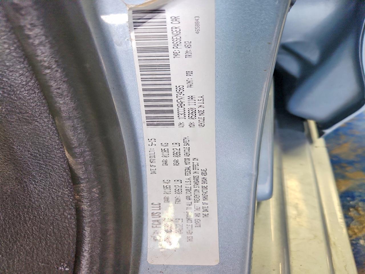 2015 CHRYSLER 200 LIMITED photo 12