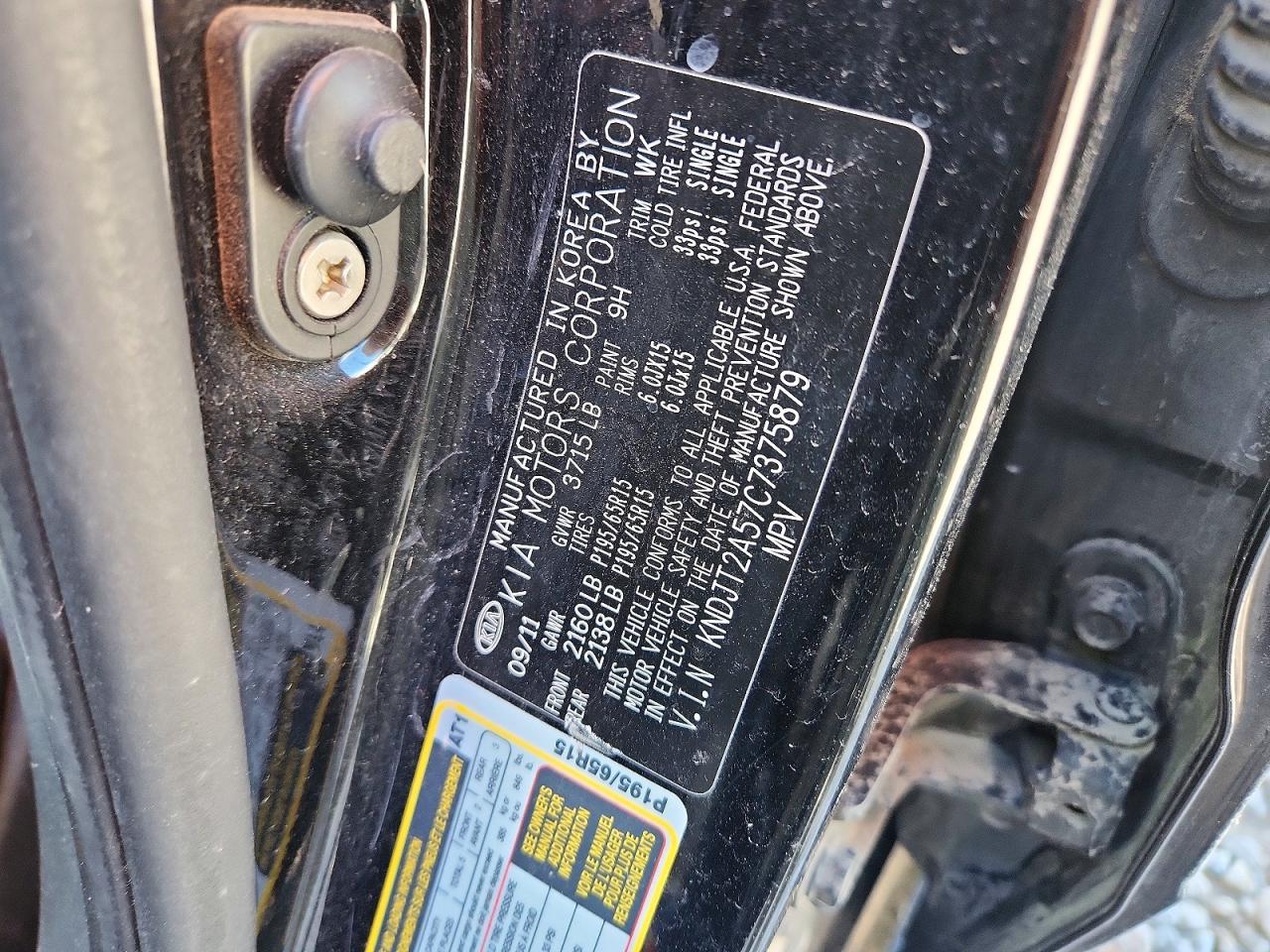 2012 KIA SOUL BASE photo 25