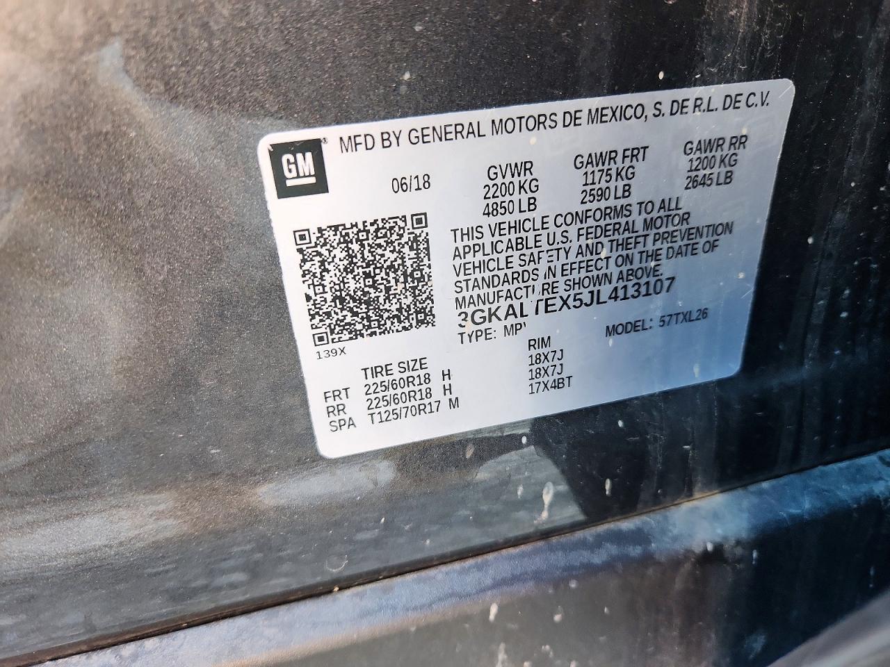 2018 GMC TERRAIN SLE photo 13