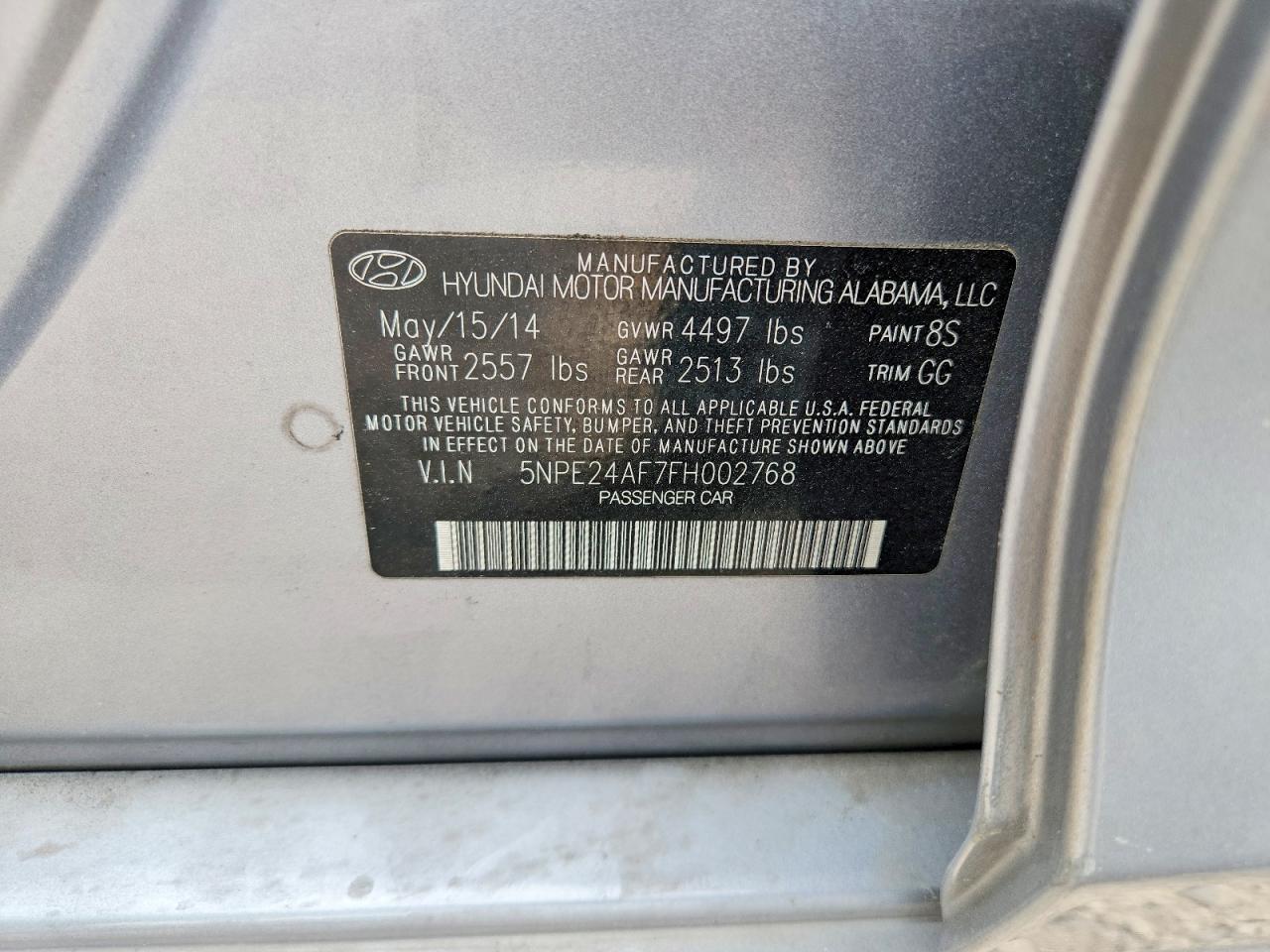 2015 HYUNDAI SONATA SE photo 34