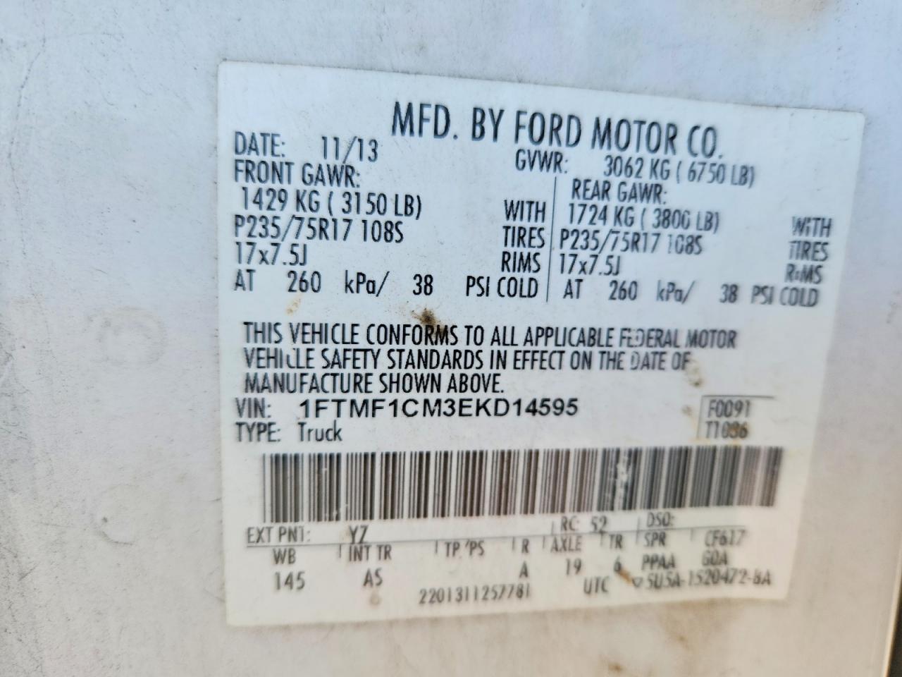 2014 FORD F150 photo 23