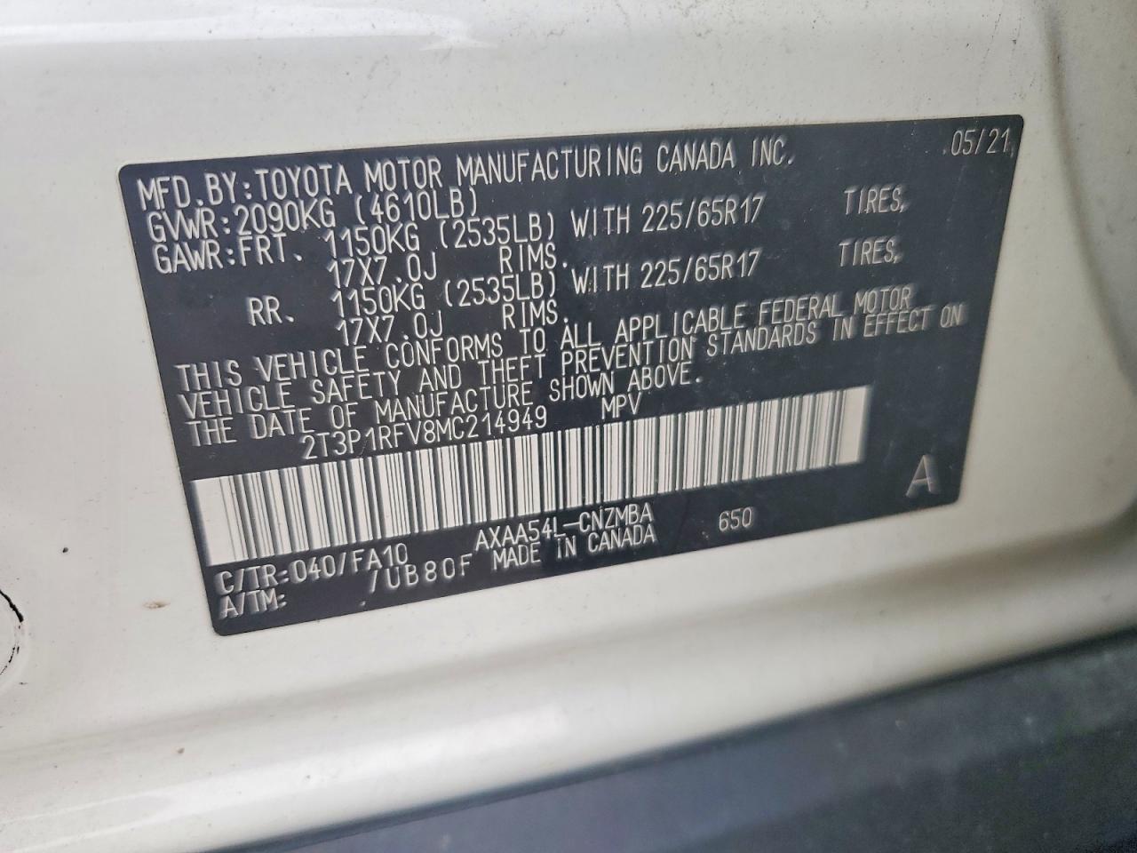 2021 TOYOTA RAV4 XLE photo 25