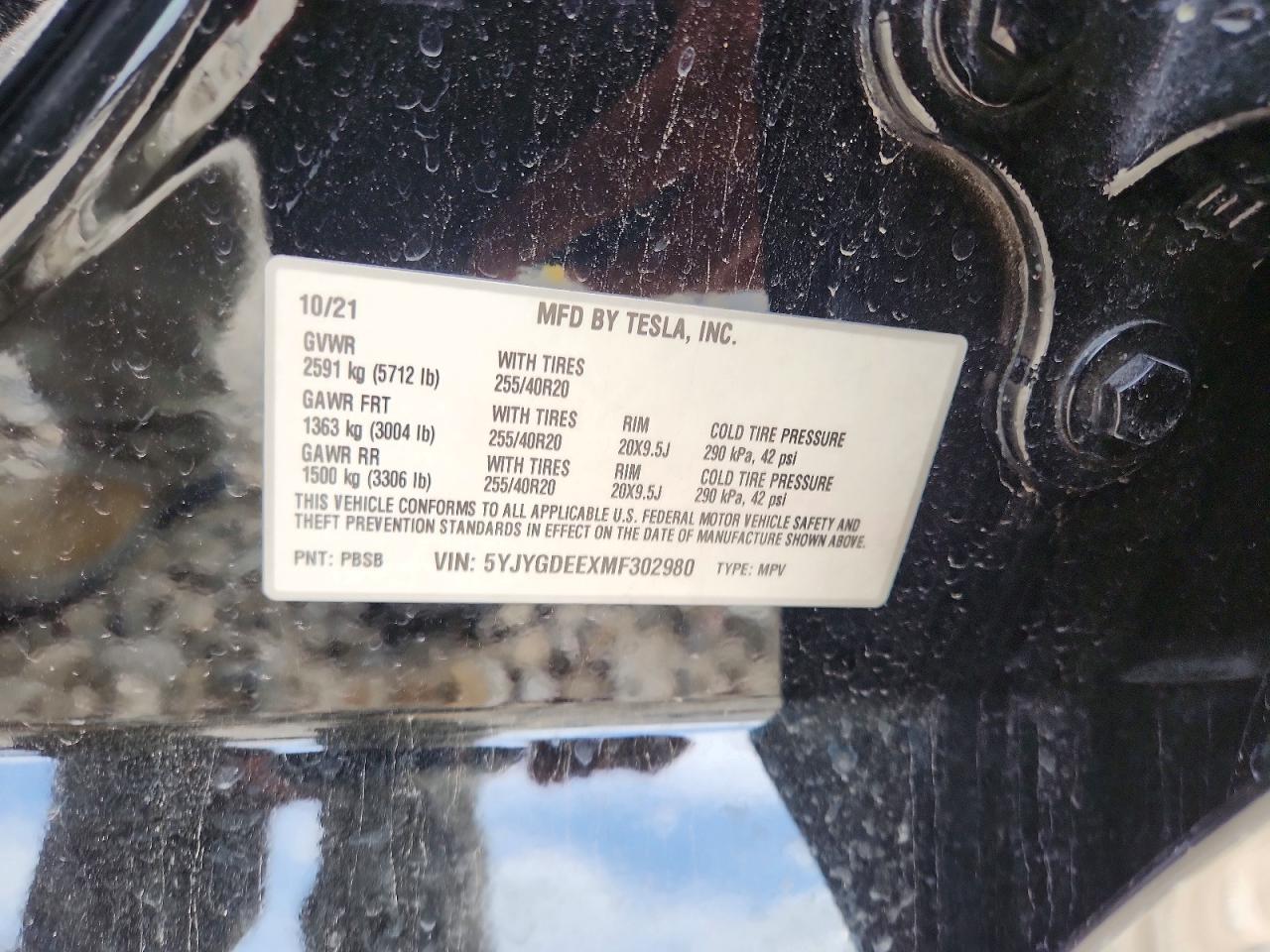 2021 TESLA MODEL Y photo 34