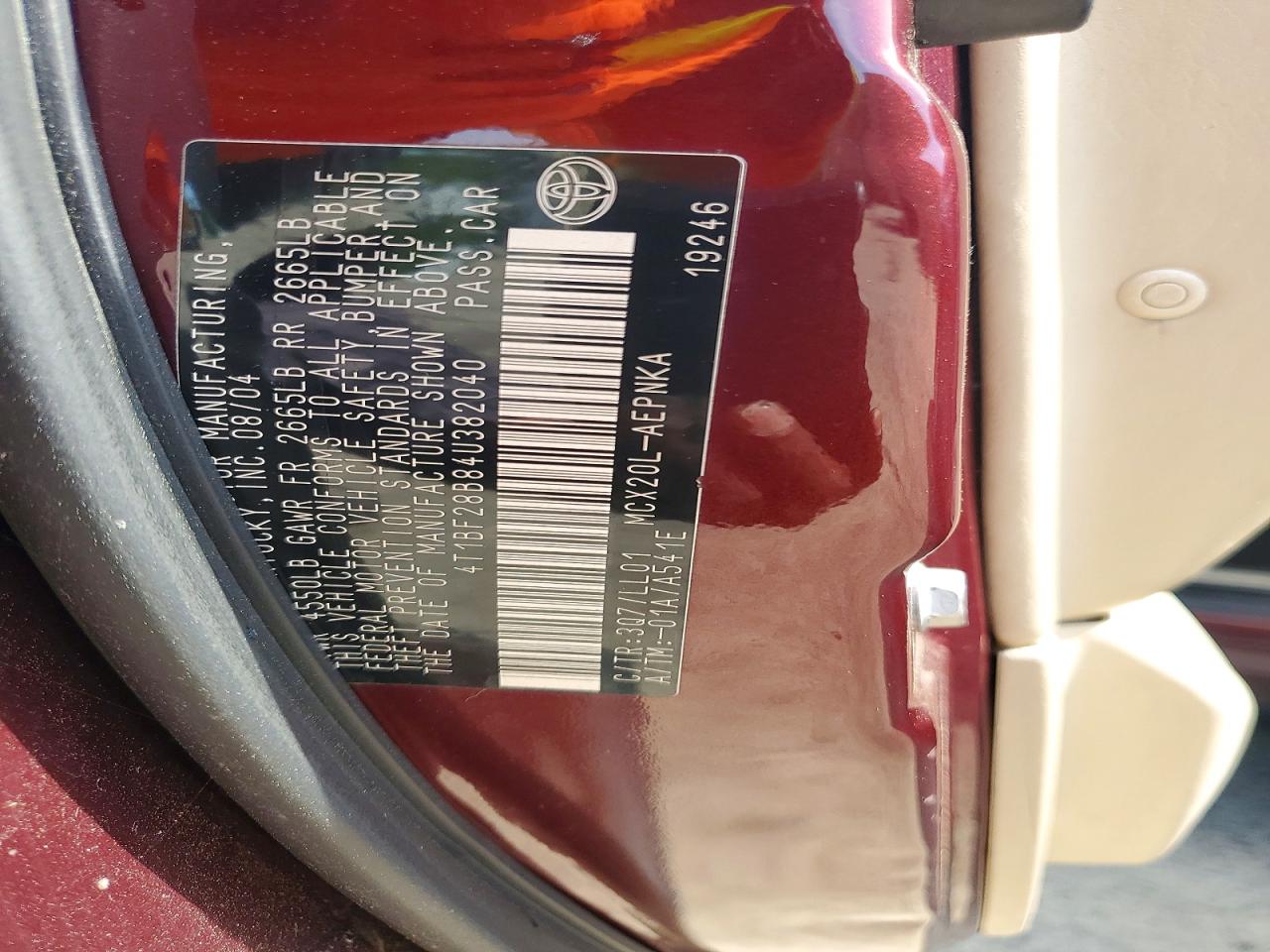 2004 TOYOTA AVALON XL photo 34