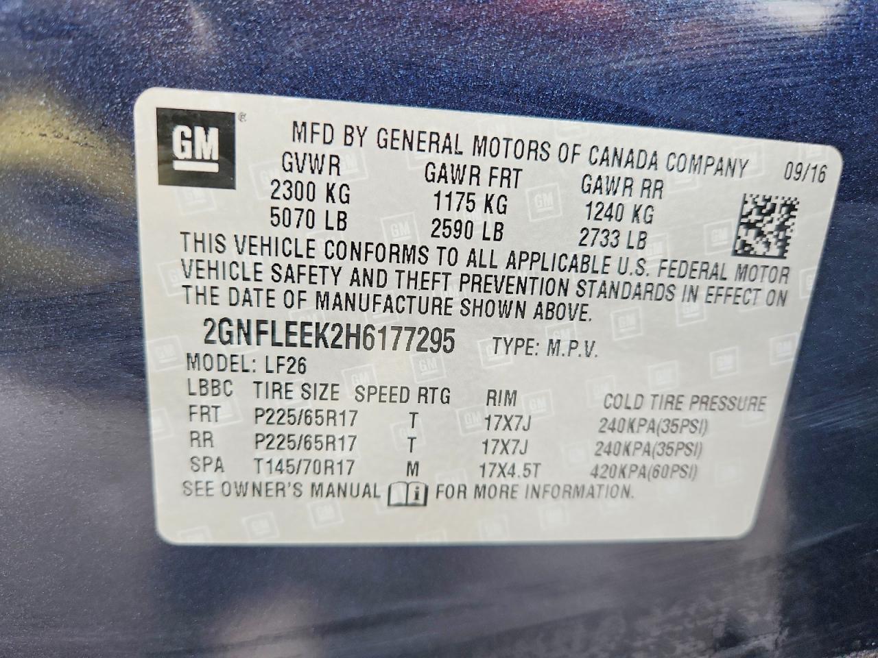 2017 CHEVROLET EQUINOX LS photo 27