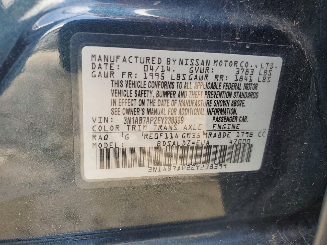 2014 NISSAN SENTRA SV photo 25