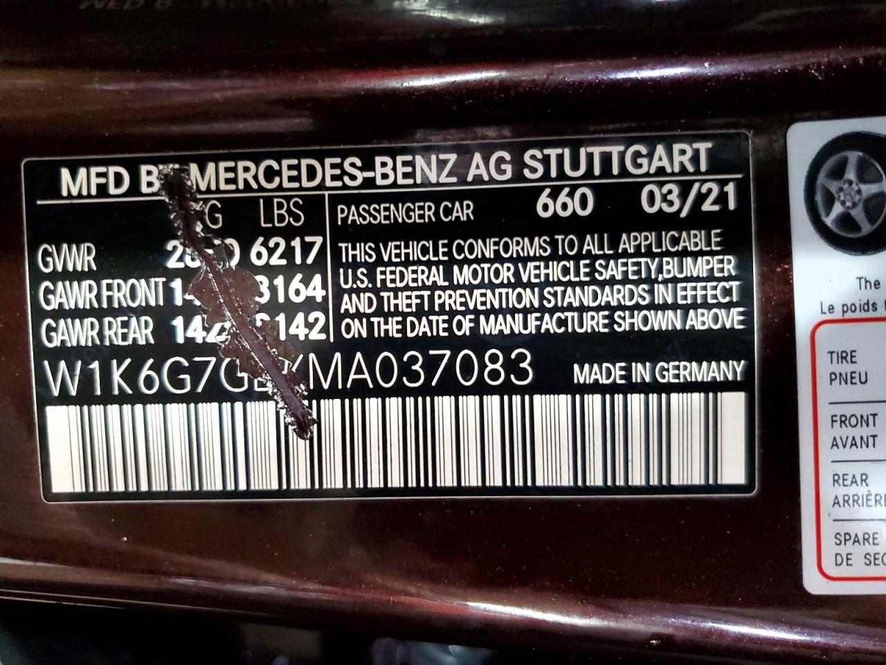 2021 MERCEDES-BENZ S 580 4MATIC photo 34