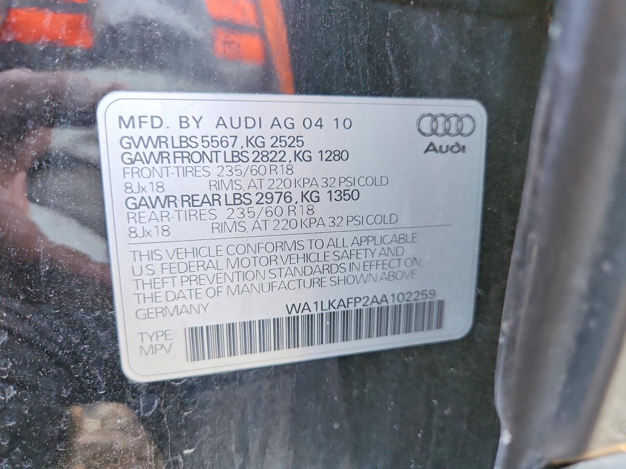 2010 AUDI Q5 PREMIUM PLUS photo 25