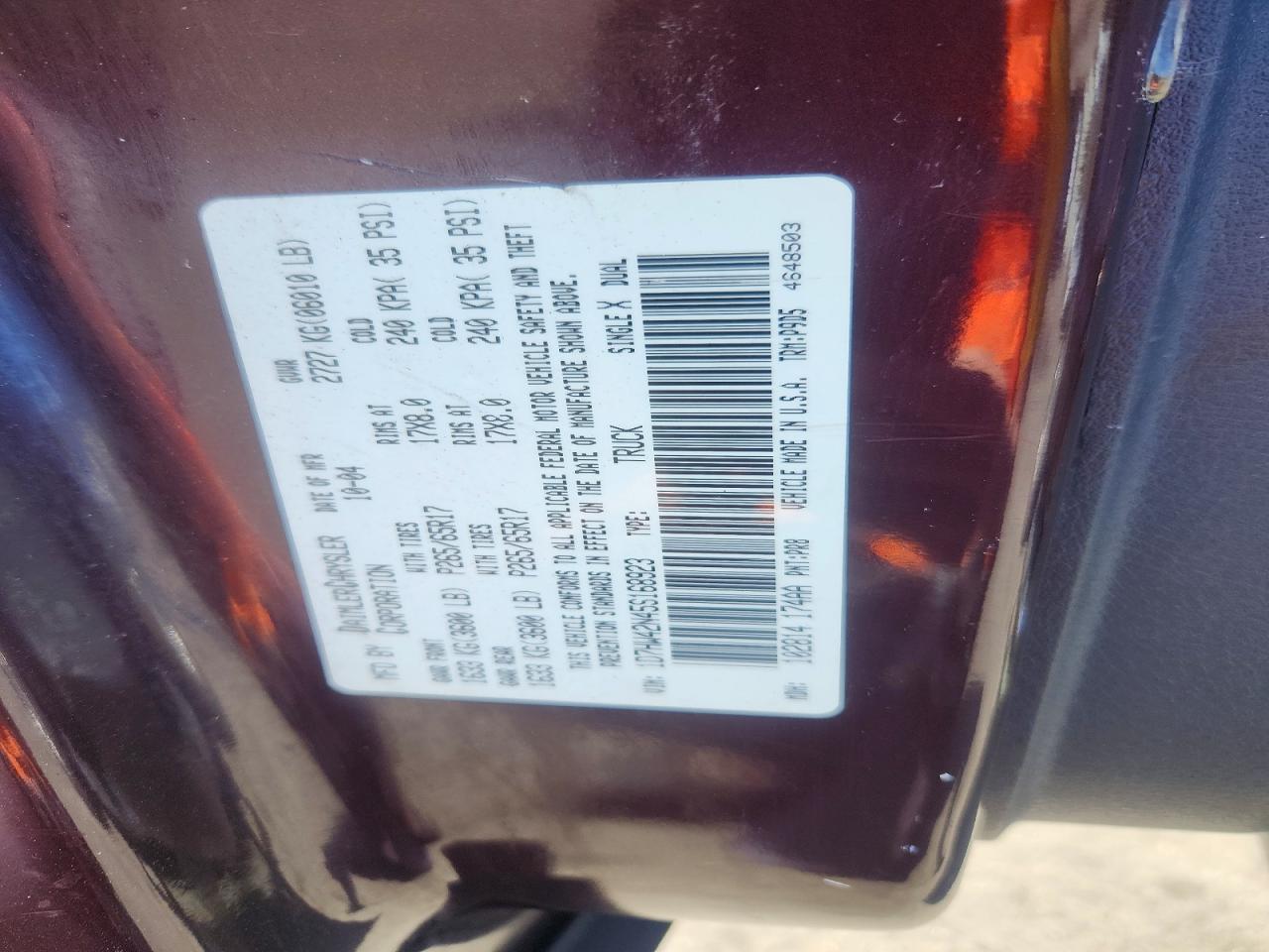 2005 DODGE DAKOTA SLT photo 23