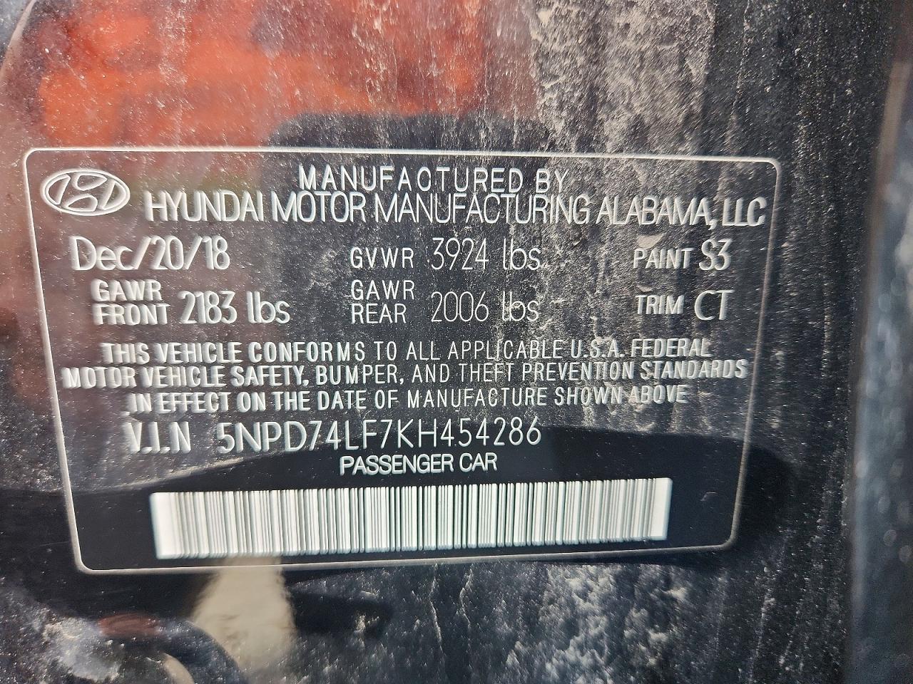2019 HYUNDAI ELANTRA SE photo 37