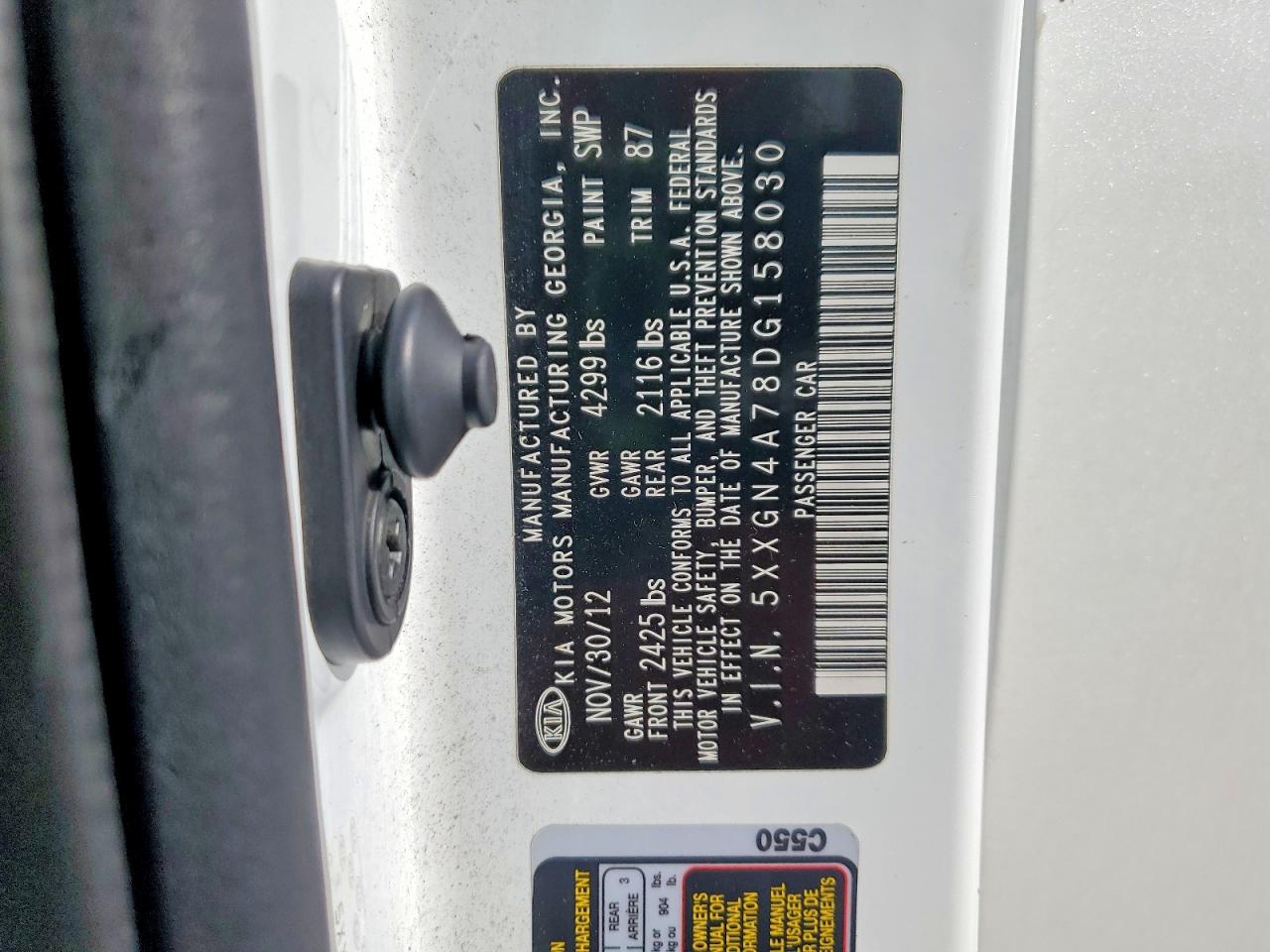 2013 KIA OPTIMA EX photo 12