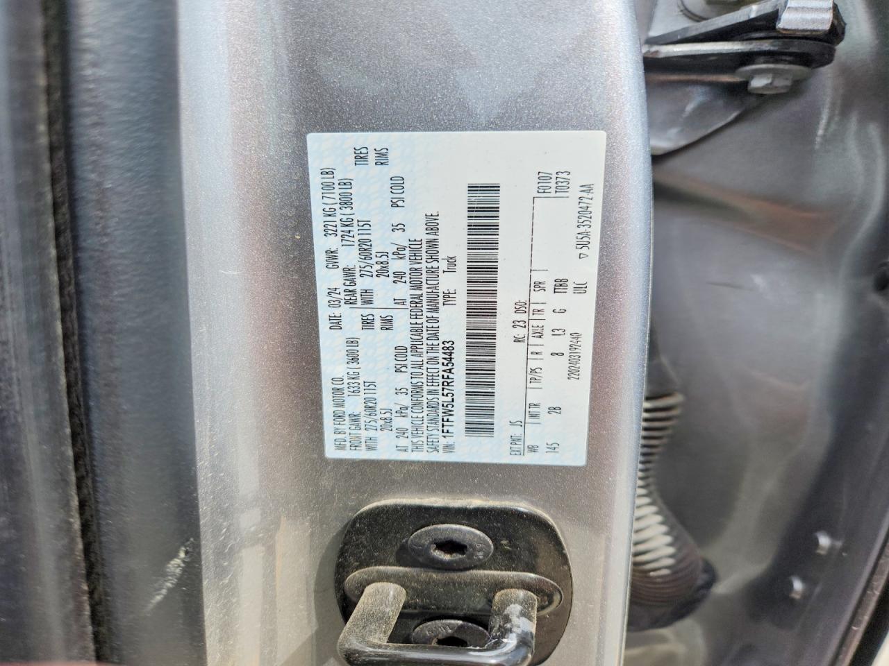 2024 FORD F150 LARIAT photo 34