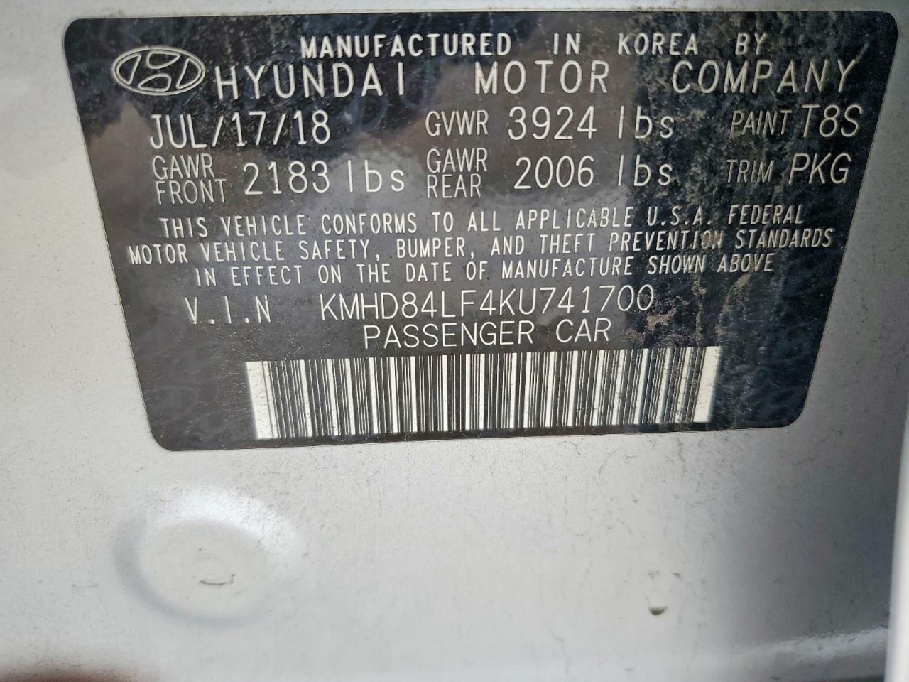 2019 HYUNDAI ELANTRA LIMITED photo 37