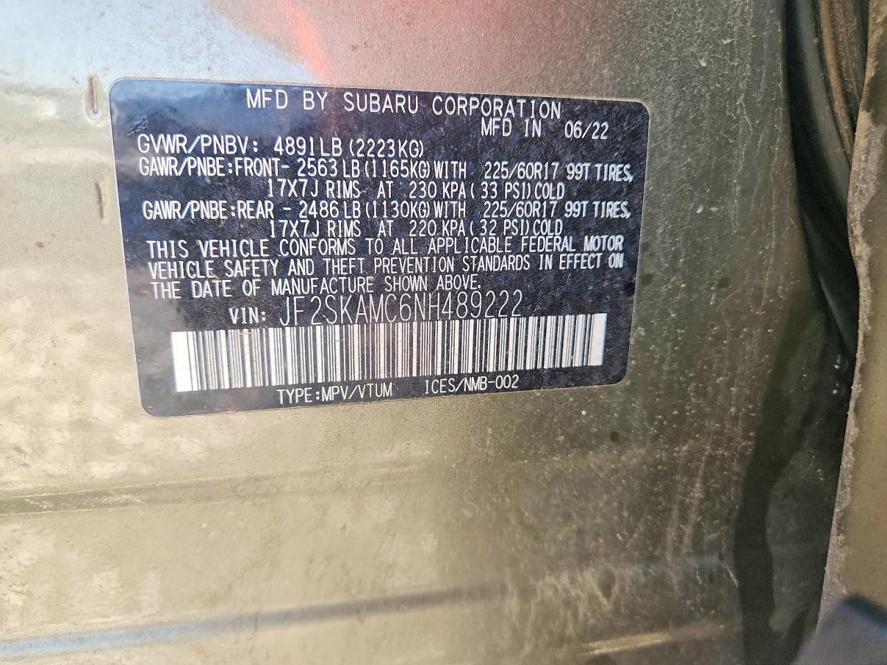 2022 SUBARU FORESTER WILDERNESS photo 25