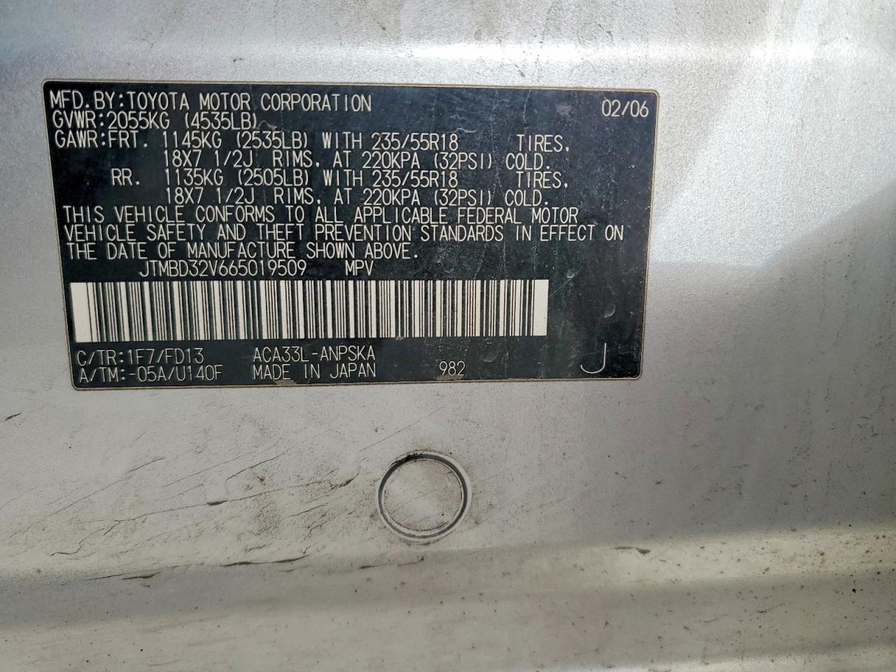 2006 TOYOTA RAV4 SPORT photo 23