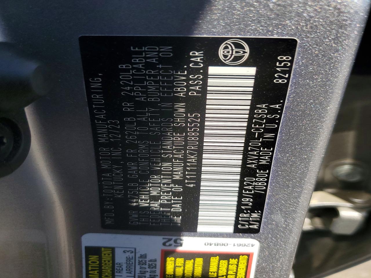 2024 TOYOTA CAMRY SE photo 23