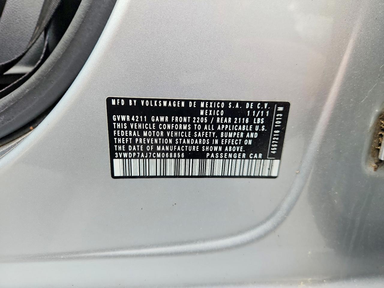 2012 VOLKSWAGEN JETTA SE photo 34