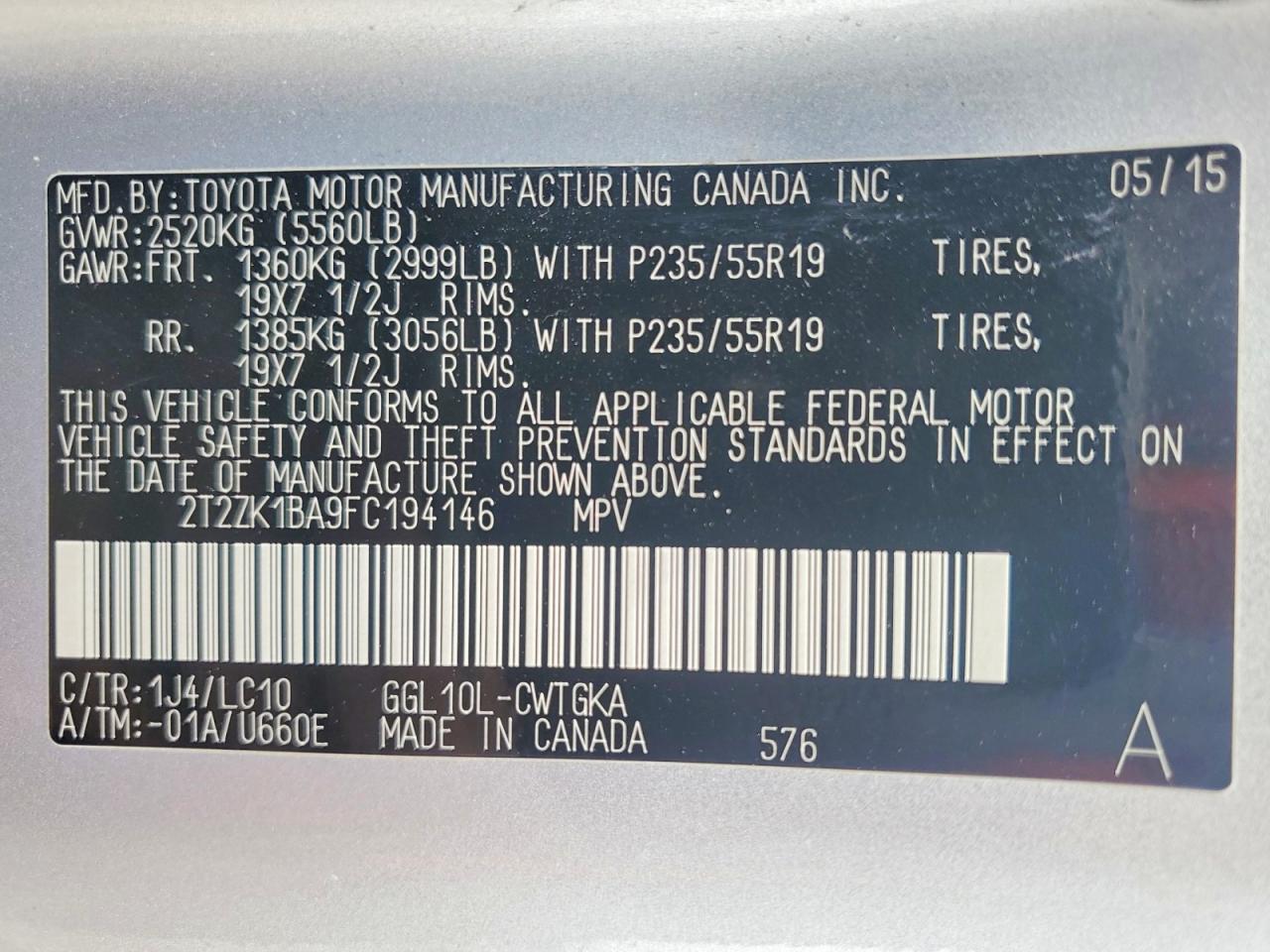 2015 LEXUS RX 350 photo 14