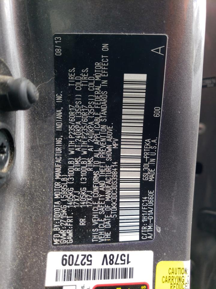 2013 TOYOTA SIENNA LE photo 25