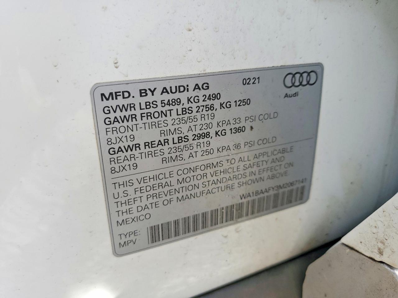 2021 AUDI Q5 PREMIUM PLUS photo 37