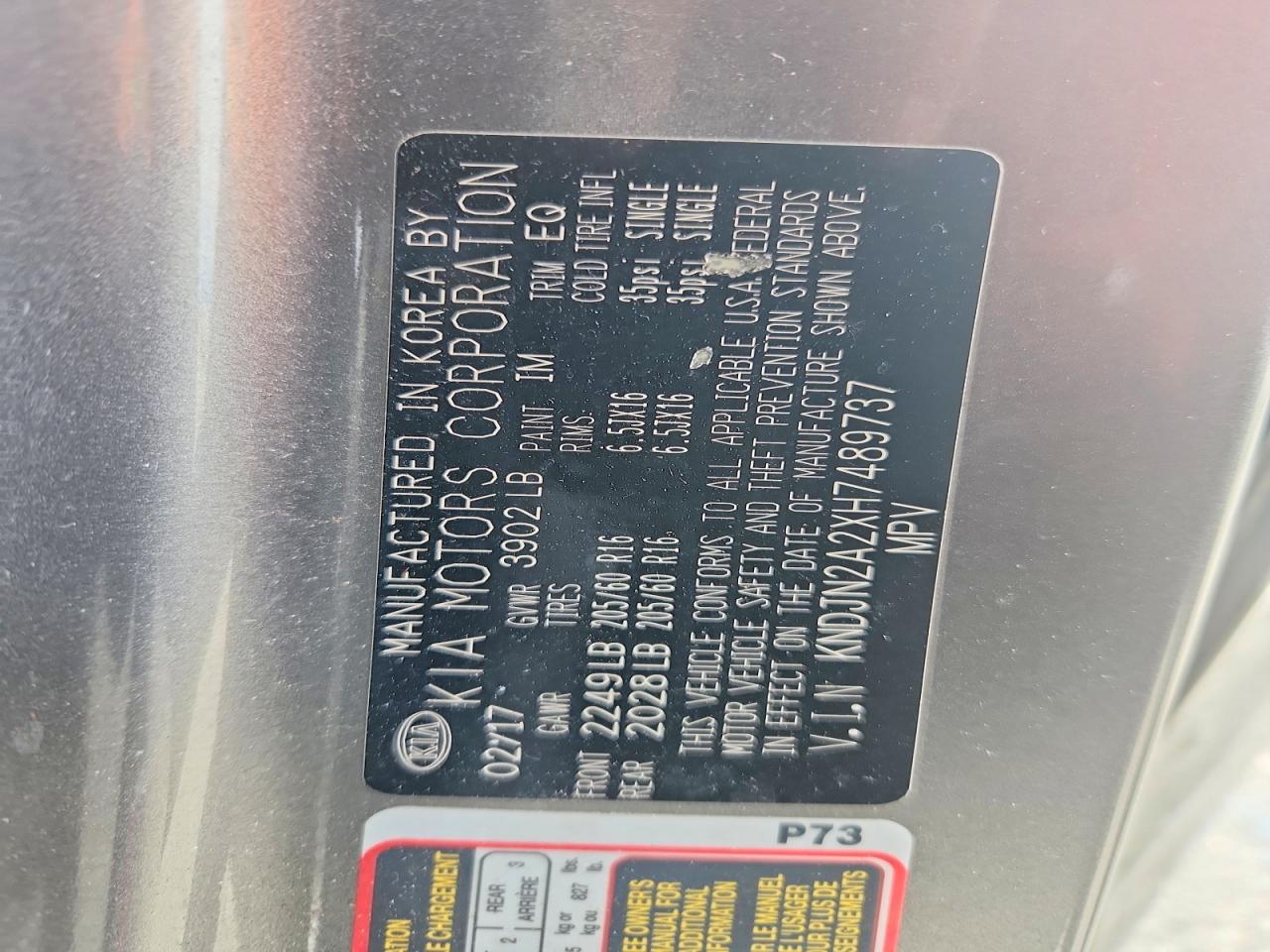 2017 KIA SOUL BASE photo 23