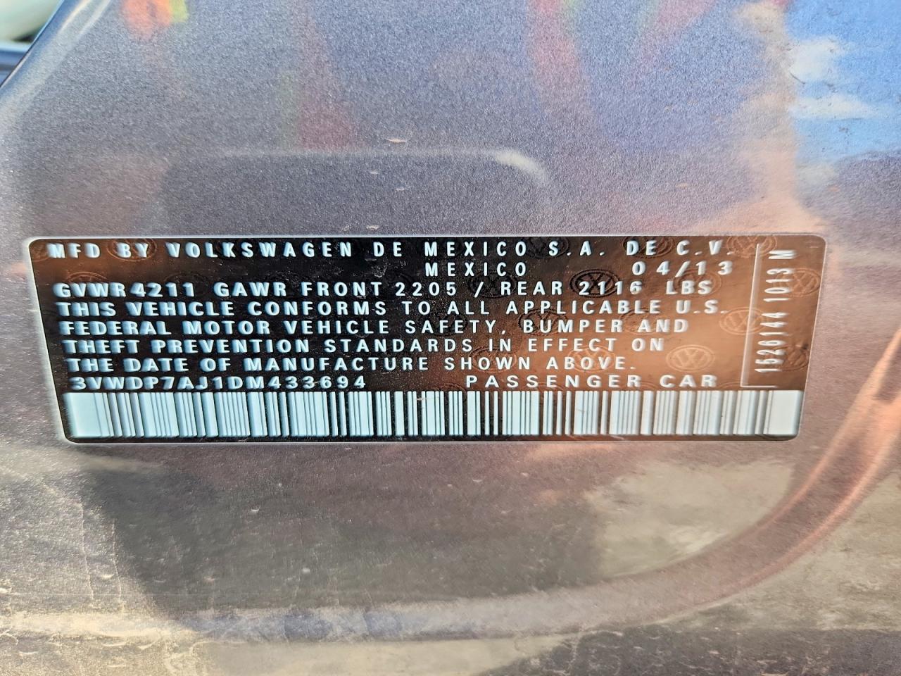 2013 VOLKSWAGEN JETTA SE photo 23