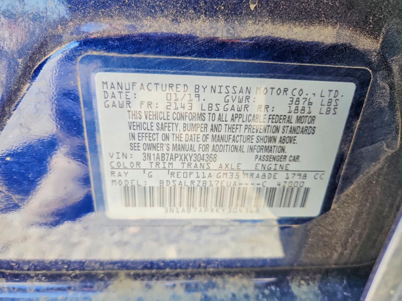 2019 NISSAN SENTRA SR photo 25