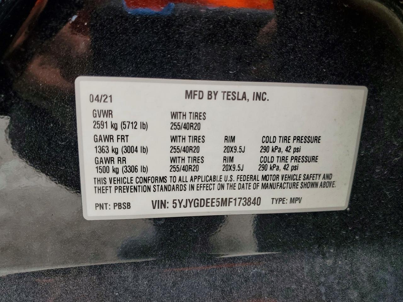 2021 TESLA MODEL Y photo 25