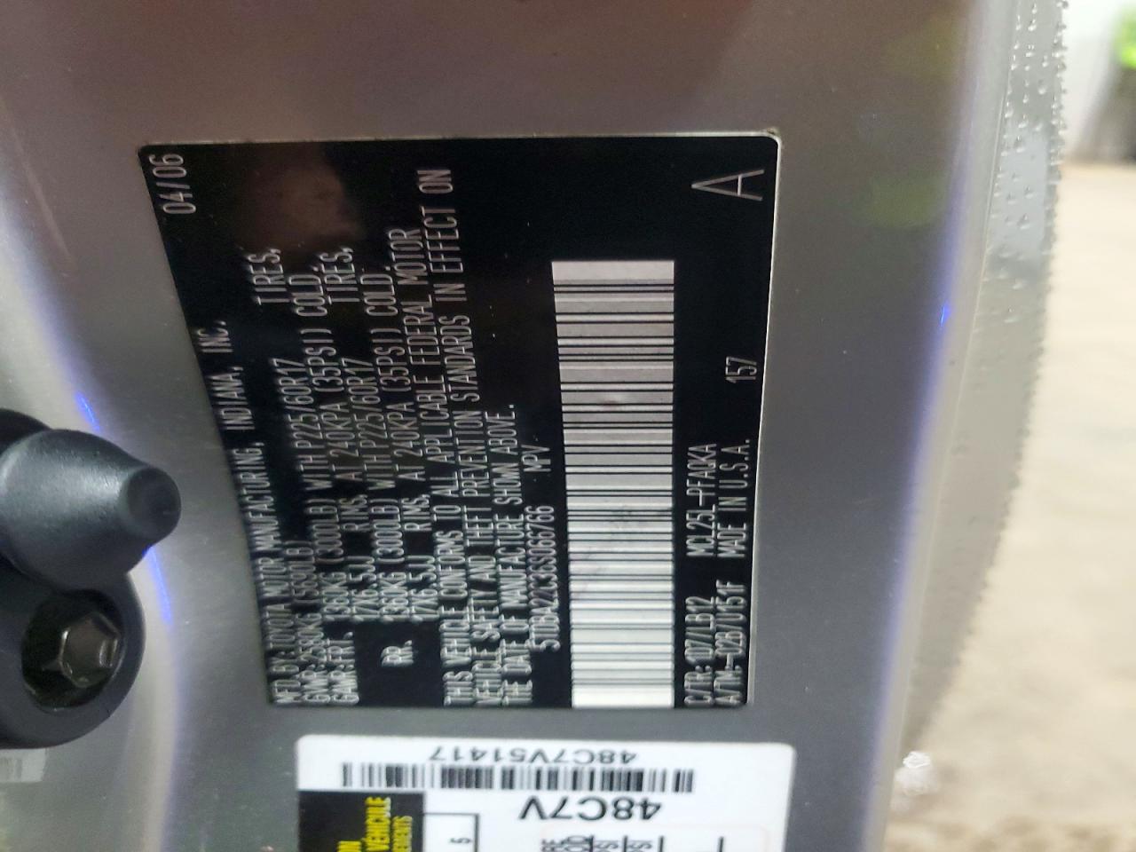 2006 TOYOTA SIENNA XLE photo 25