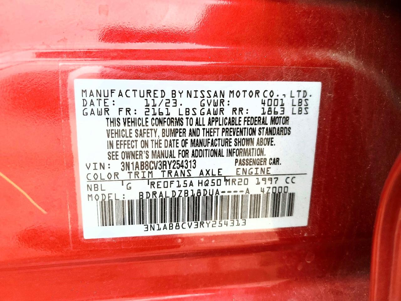 2024 NISSAN SENTRA SV photo 37
