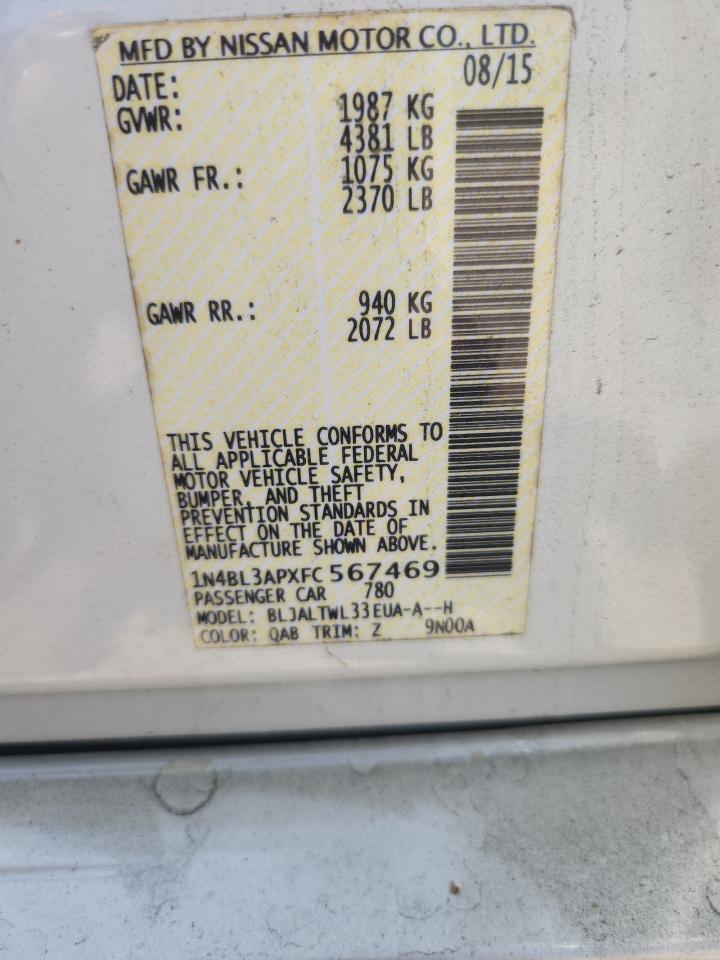 2015 NISSAN ALTIMA 3.5 SL photo 23