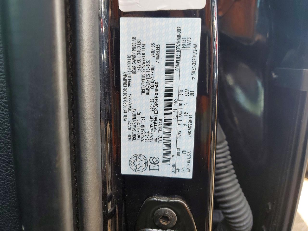2023 FORD F150 SUPERCREW photo 23