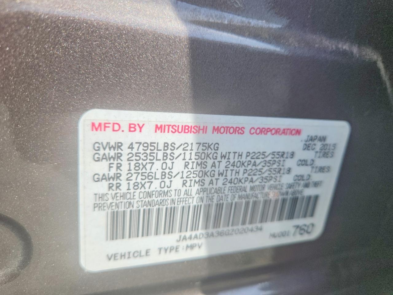 2016 MITSUBISHI OUTLANDER SE photo 37