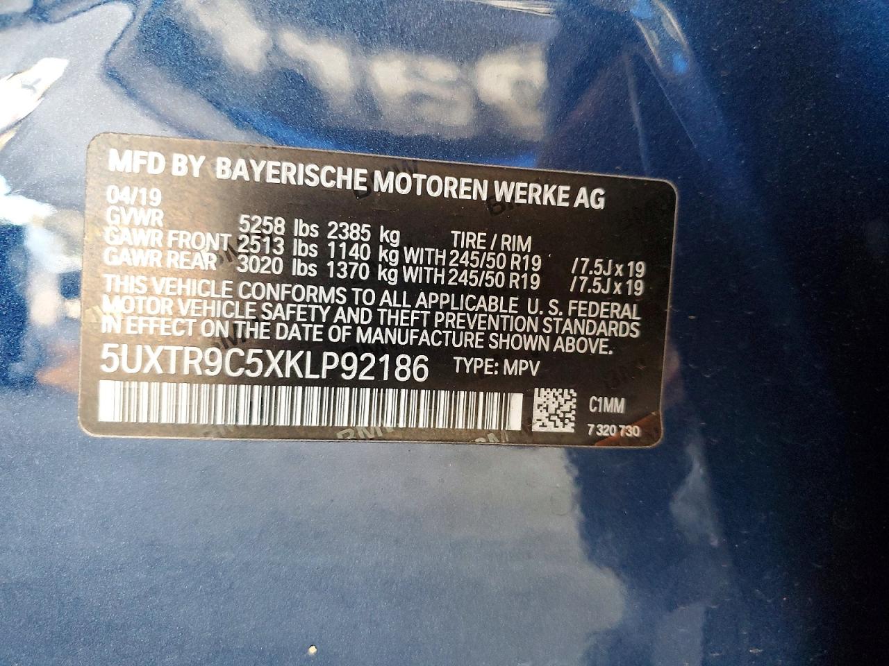 2019 BMW X3 XDRIVE30I photo 23