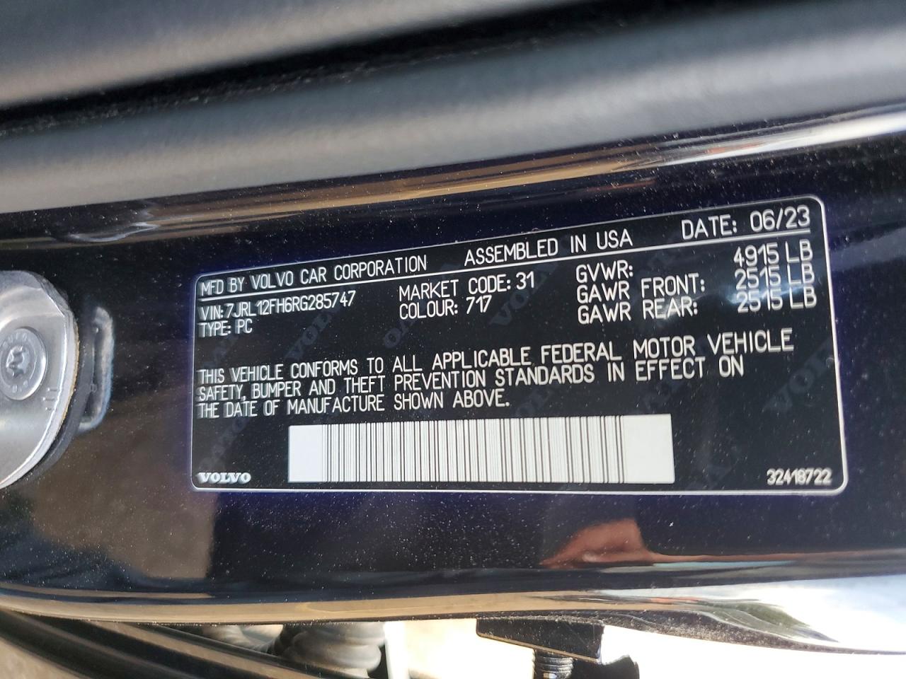 2024 VOLVO S60 PLUS photo 34