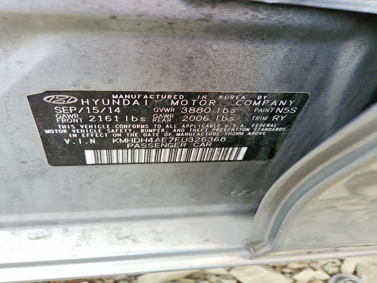 2015 HYUNDAI ELANTRA LIMITED photo 25