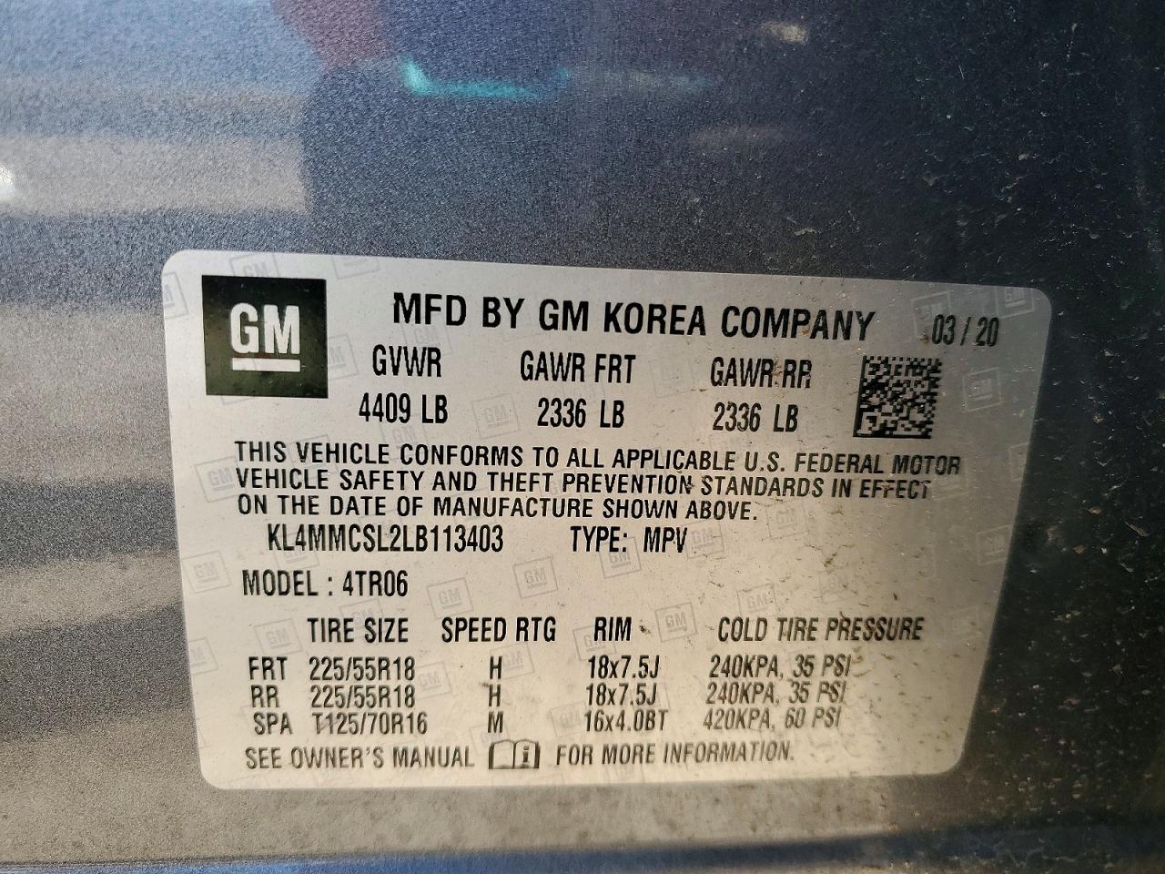 2020 BUICK ENCORE GX PREFERRED photo 13