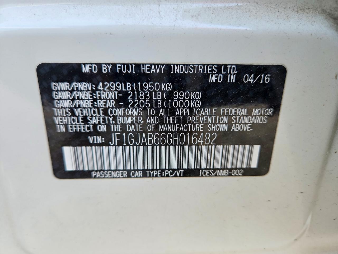 2016 SUBARU IMPREZA PREMIUM photo 34