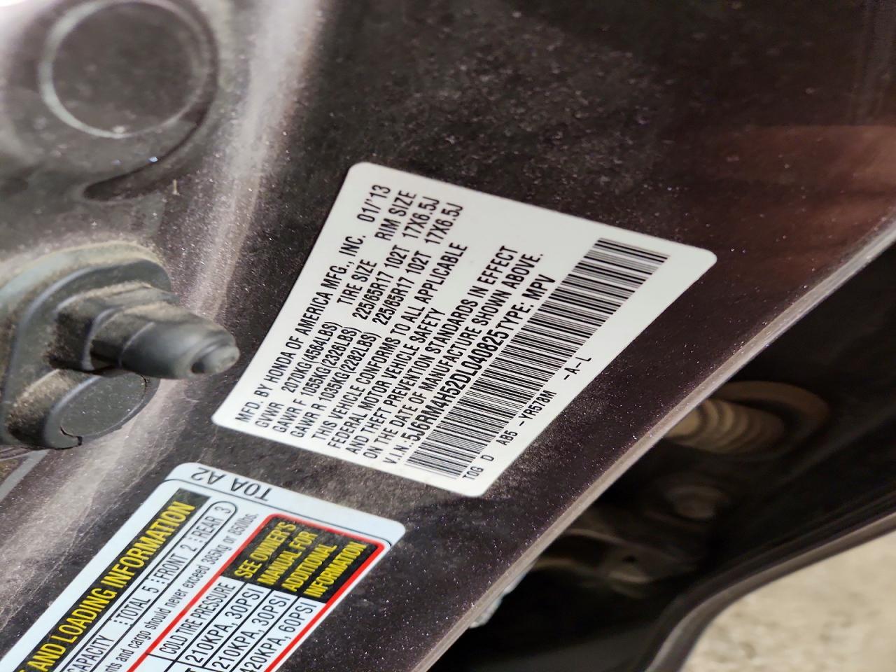 2013 HONDA CR-V EX photo 37