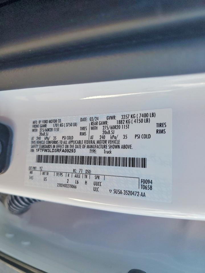 2024 FORD F150 XLT photo 23