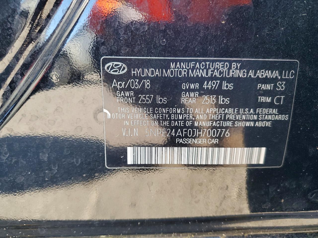 2018 HYUNDAI SONATA SE photo 37