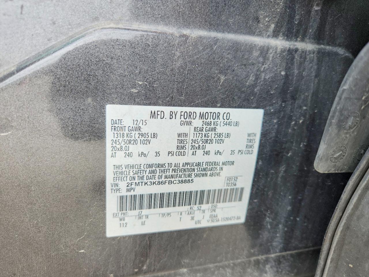 2015 FORD EDGE TITANIUM photo 34