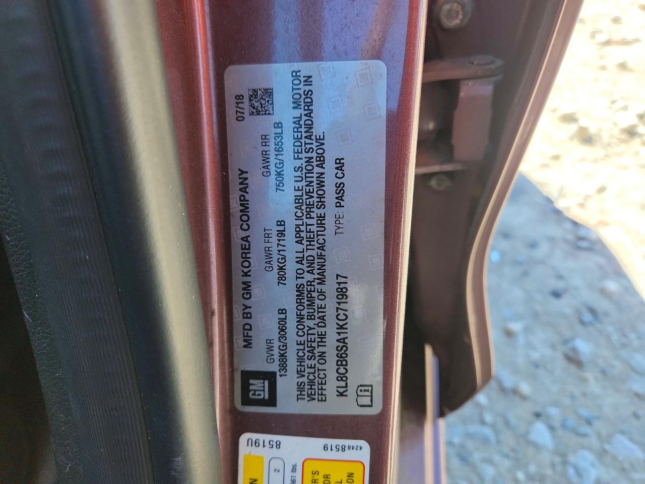 2019 CHEVROLET SPARK LS photo 23