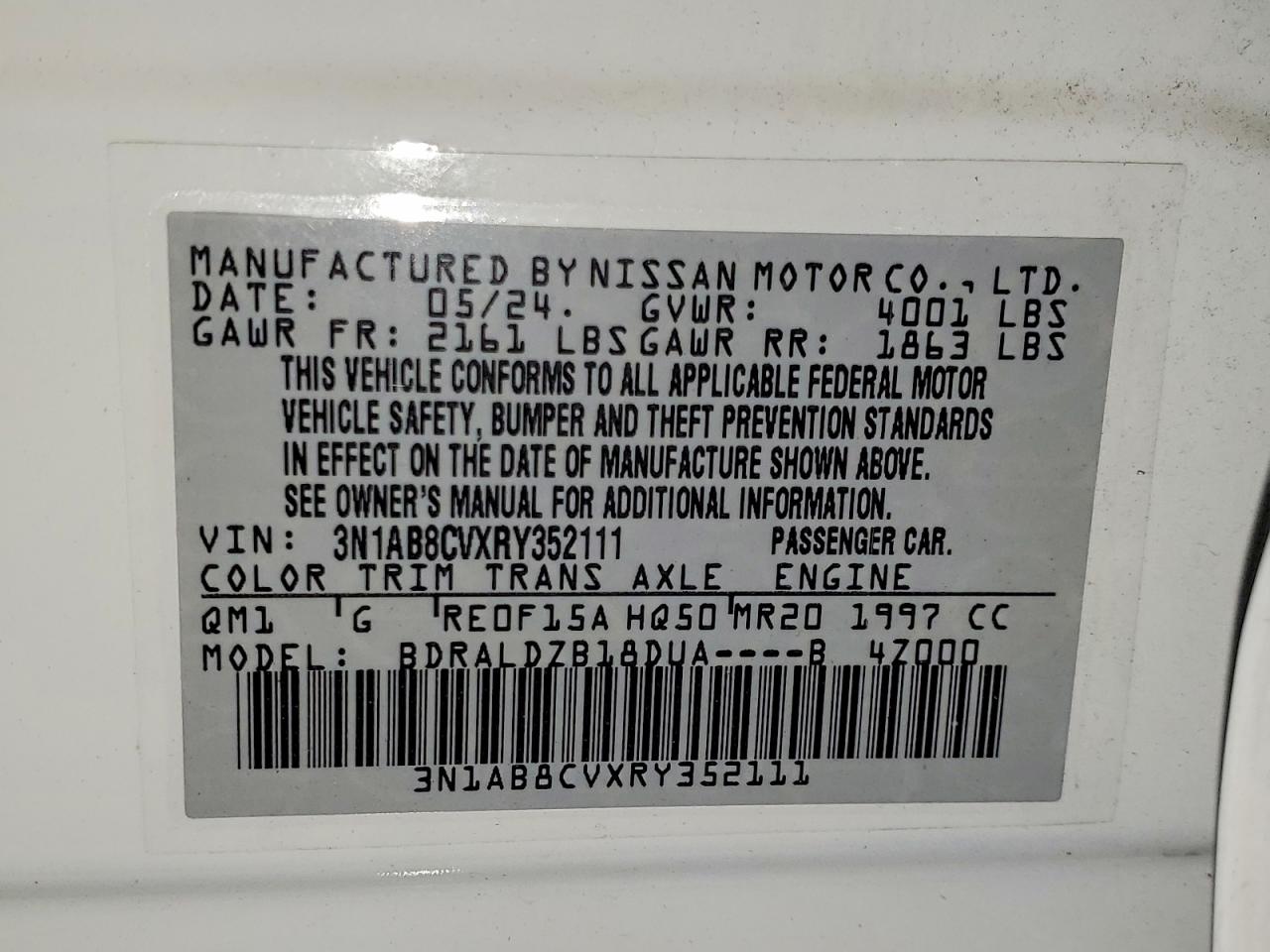 2024 NISSAN SENTRA SV photo 23