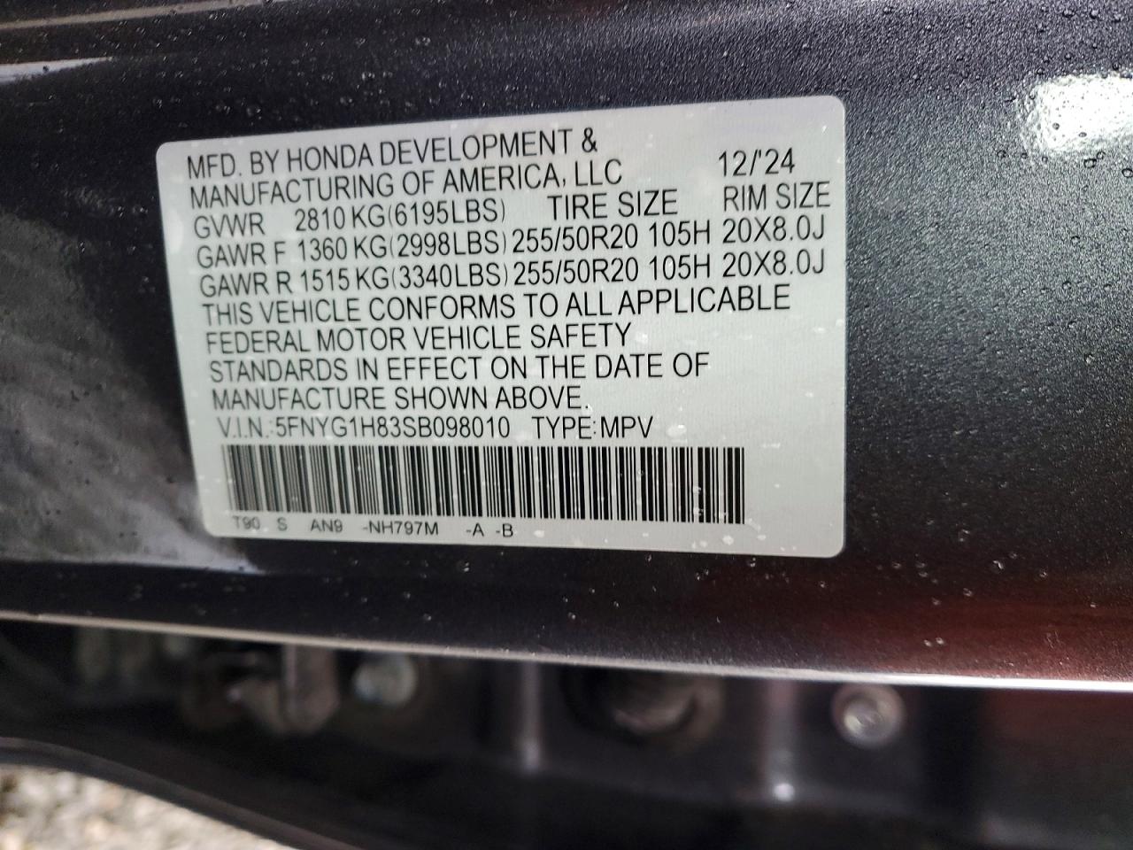 2025 HONDA PILOT photo 25