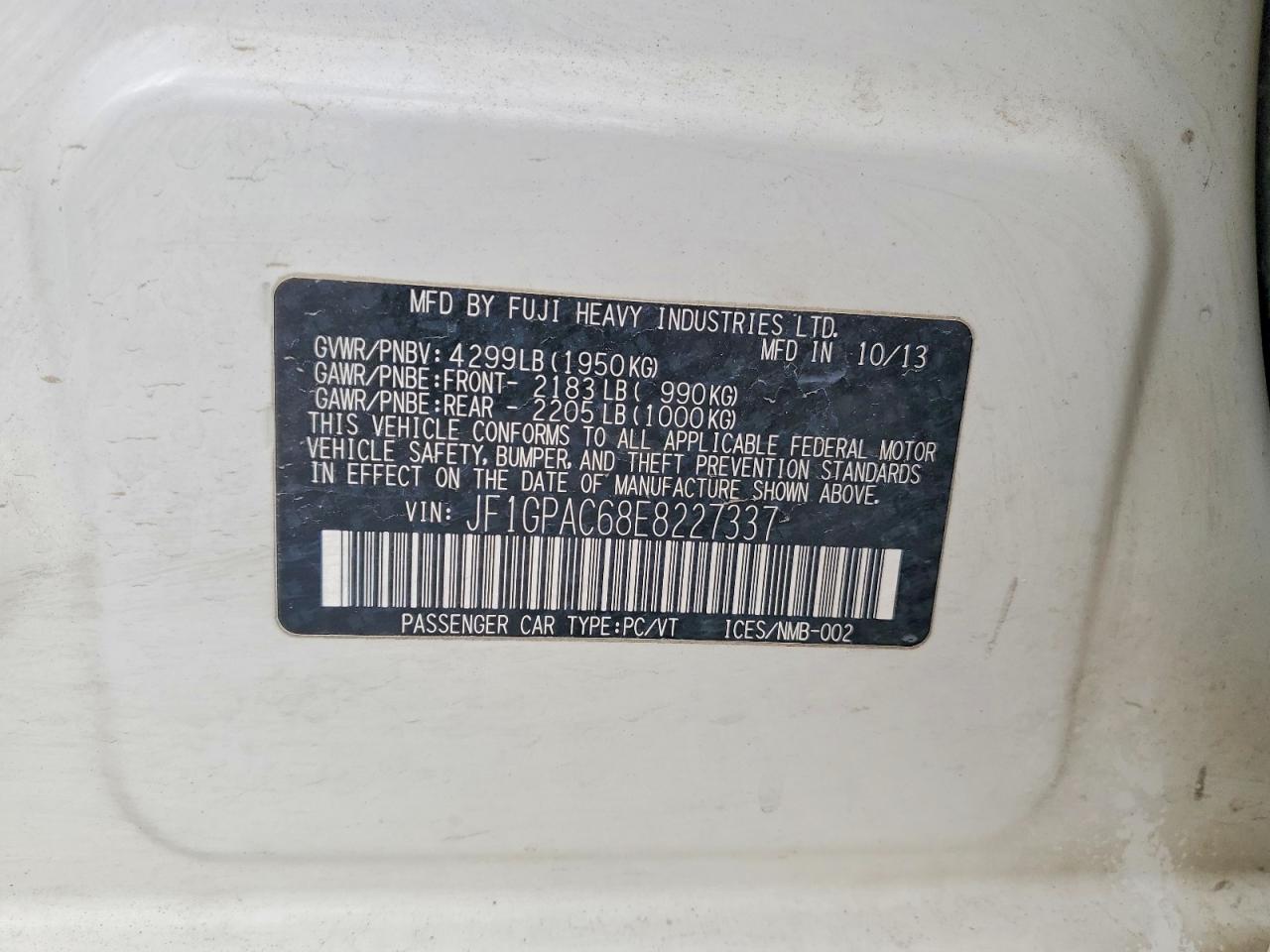 2014 SUBARU IMPREZA PREMIUM photo 12